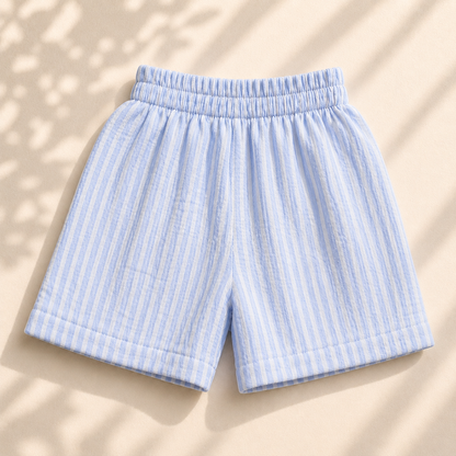 Muslin Jabla Set - Sky Striped