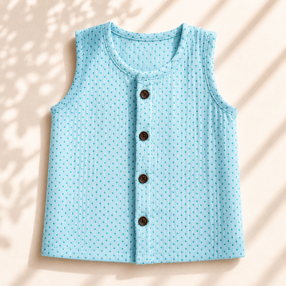 Muslin Jabla Set - Sky Dot