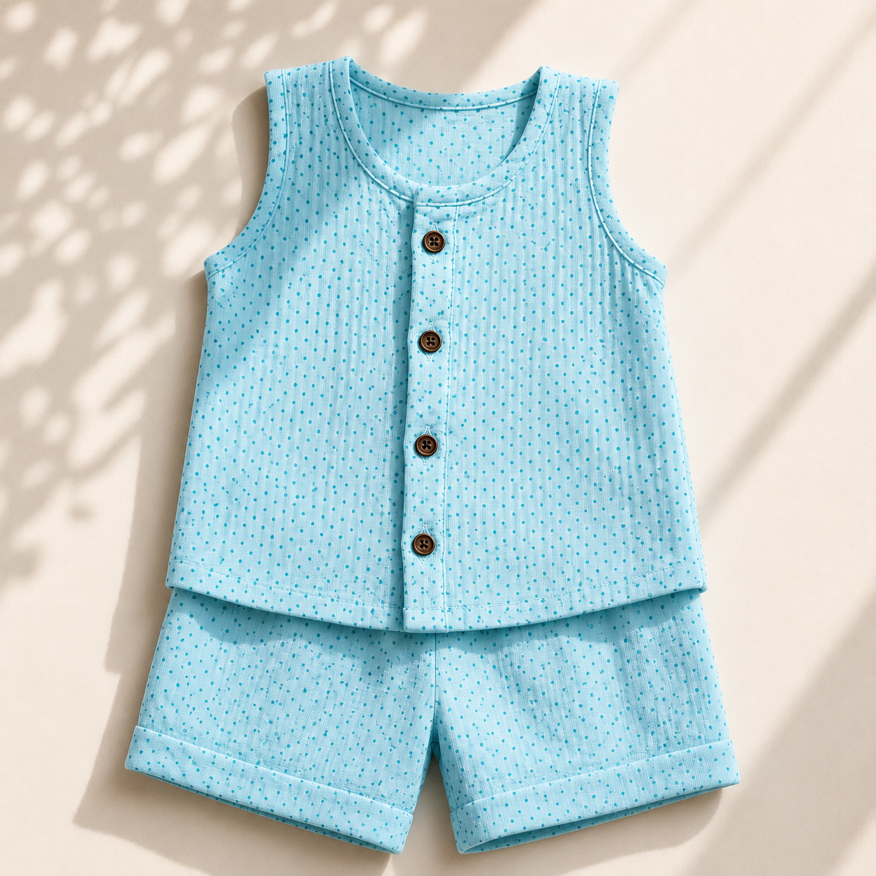 Muslin Jabla Set - Sky Dot