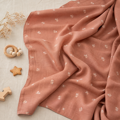 Muslin Swaddle - Soft Flora