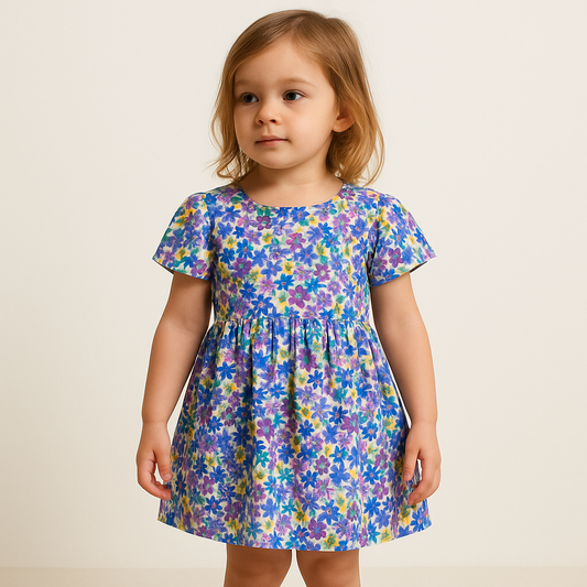 Floral Organic Muslin - Frock