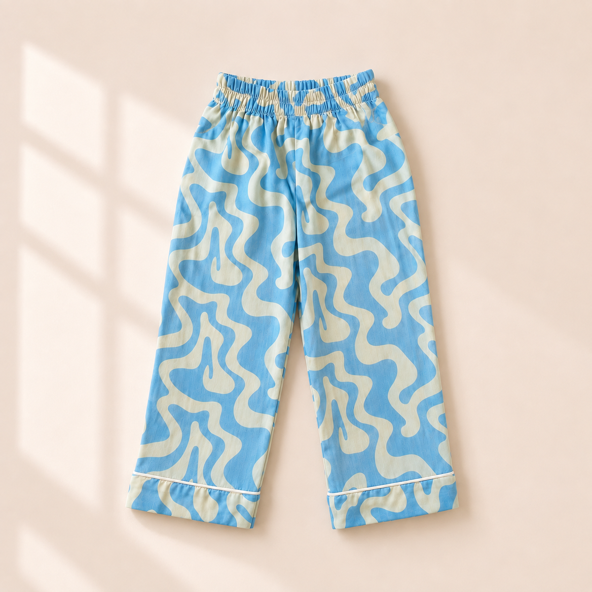 Bamboo Cotton Night Suit - Ocean Swirl