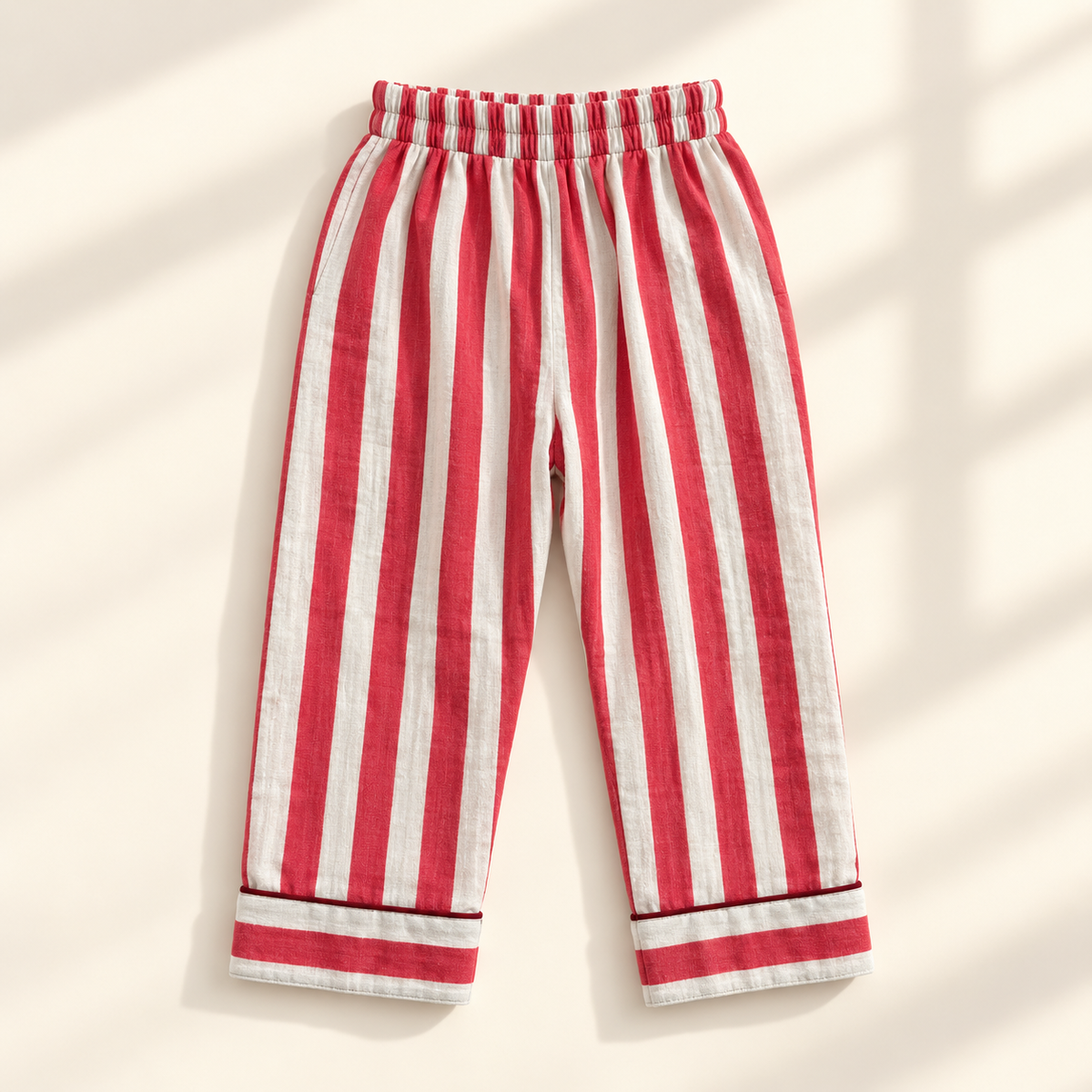 Unisex Crinkle Muslin Night Suit - The Red Velvet