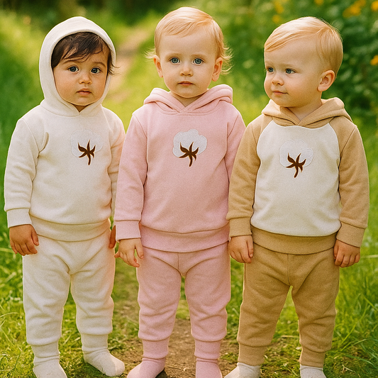 Organic Cotton Hoodie Set - 3 Pack