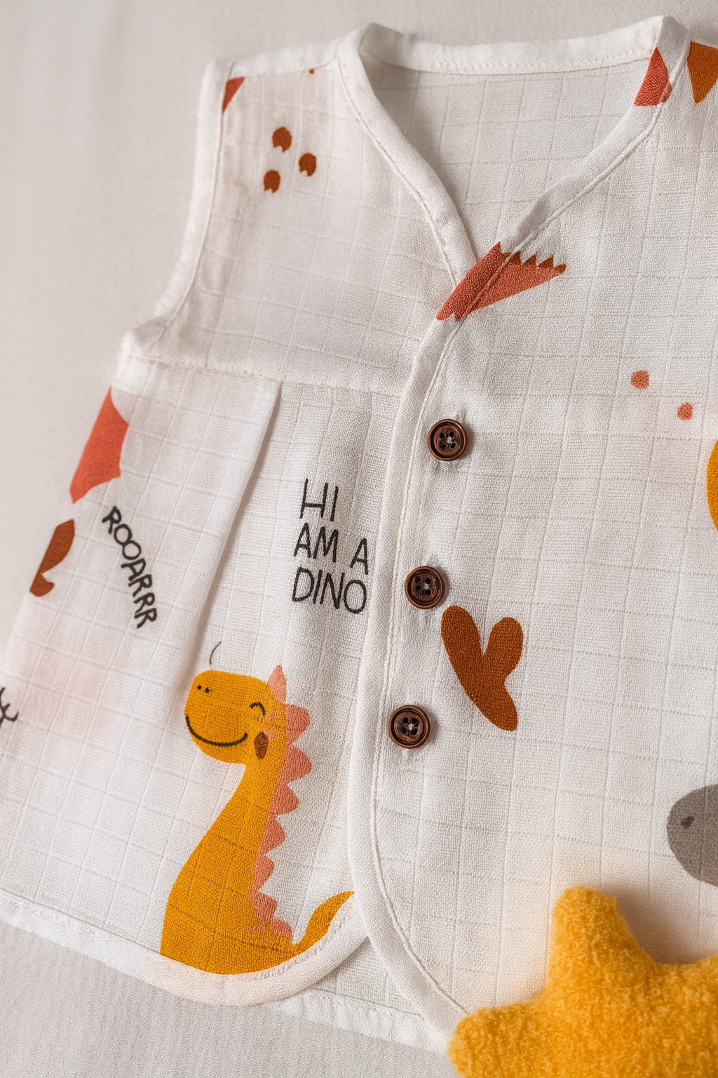 Organic Muslin Frock Jabla- Tiny Sour