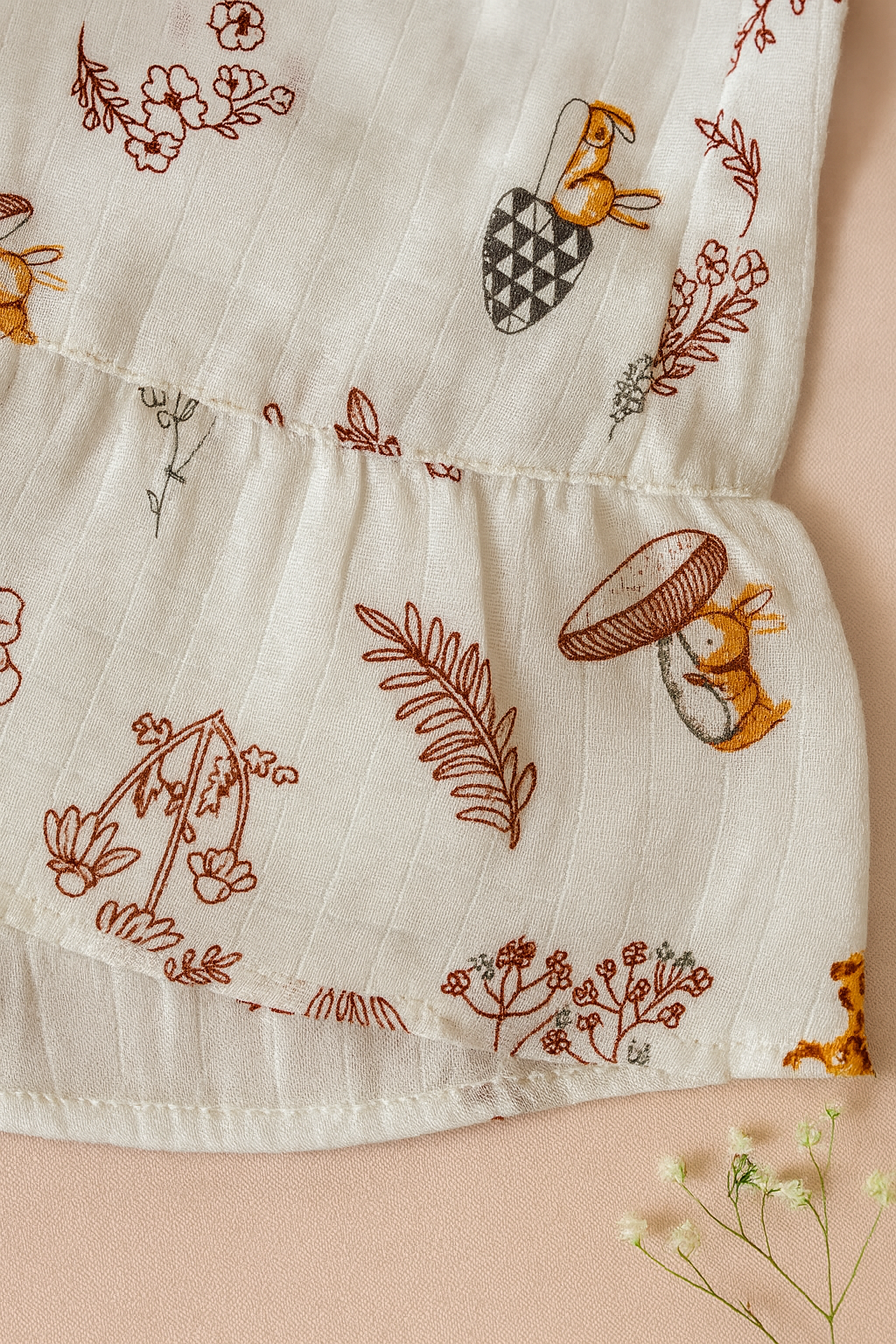 Nature Tales- Organic Muslin Knot Frock.