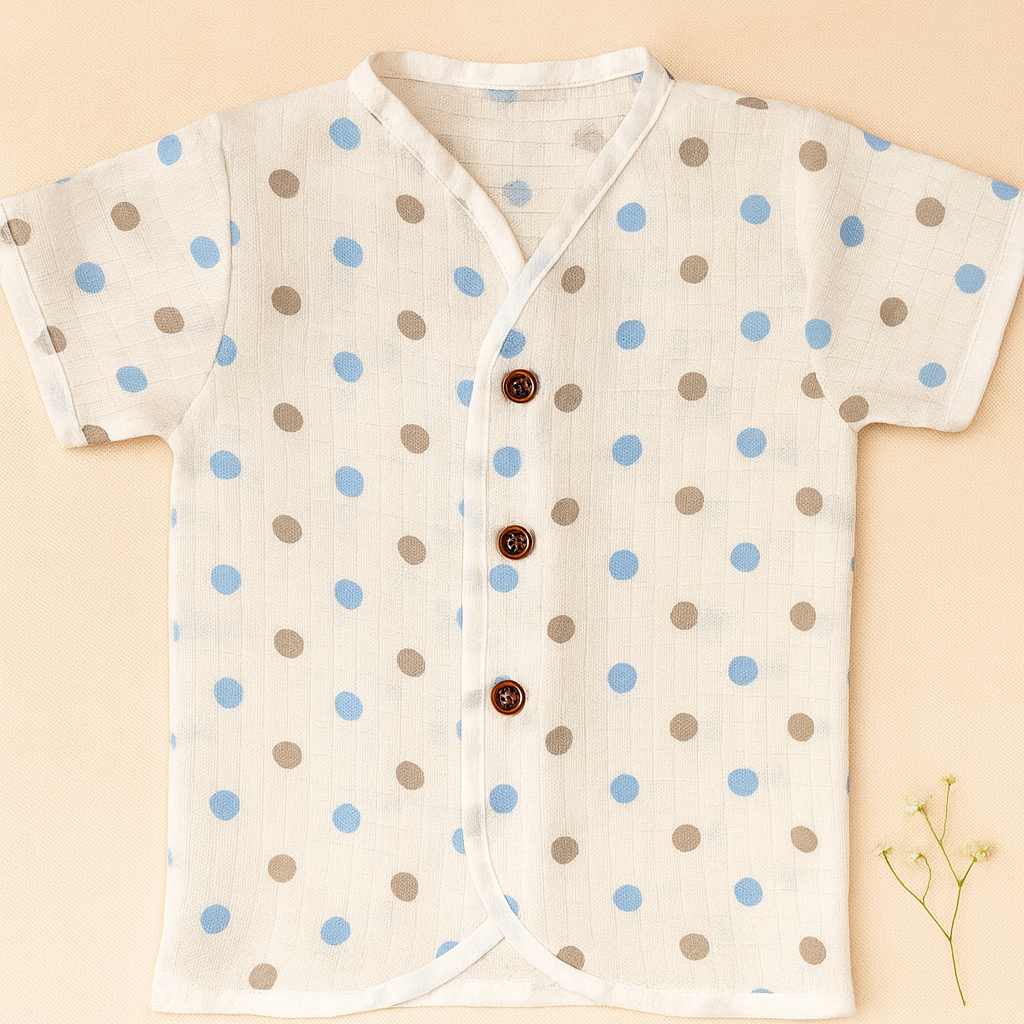 Organic Muslin Jabla - Polka Dot