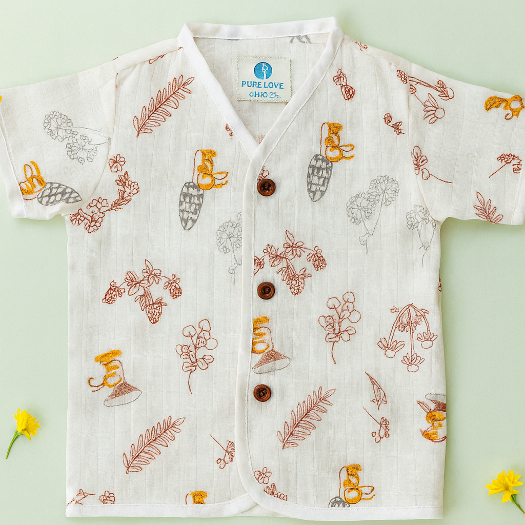 Organic Muslin Jabla - Polka Dot