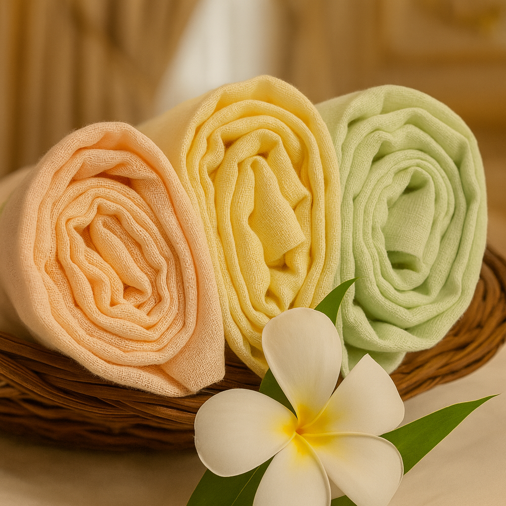 Organic muslin Swaddle 3 pcs - Pastel Colours