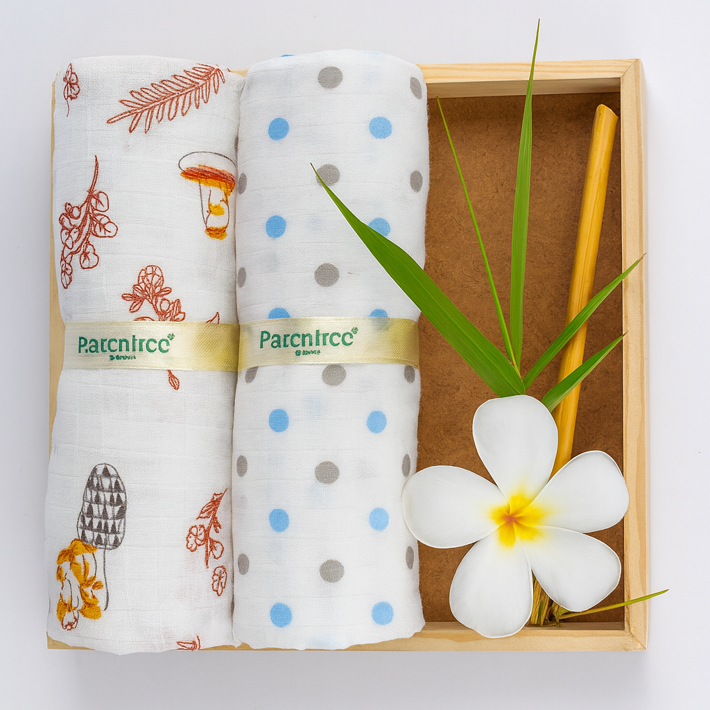 Organic muslin Swaddle 2 pcs - Little Explorer