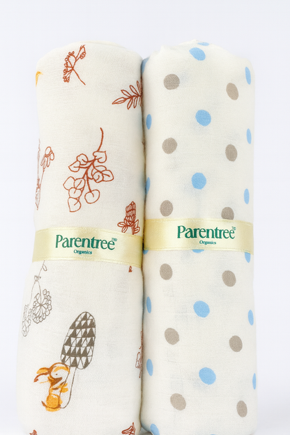 Organic muslin Swaddle 2 pcs - Pure Play