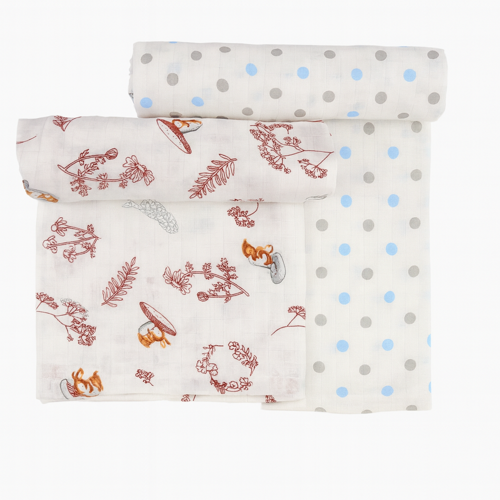 Organic muslin Swaddle 2 pcs - Pure Play
