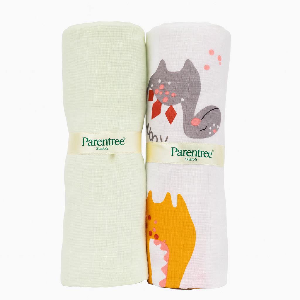 Organic muslin Swaddle 2 pcs - Little Explorer