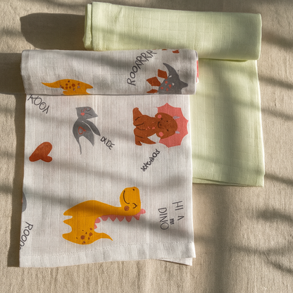 Organic muslin Swaddle 2 pcs - Little Explorer