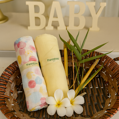 Organic muslin Swaddle 2 pcs - Little Explorer