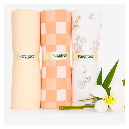 Organic muslin Swaddle 3 pcs - Dreamy Dots