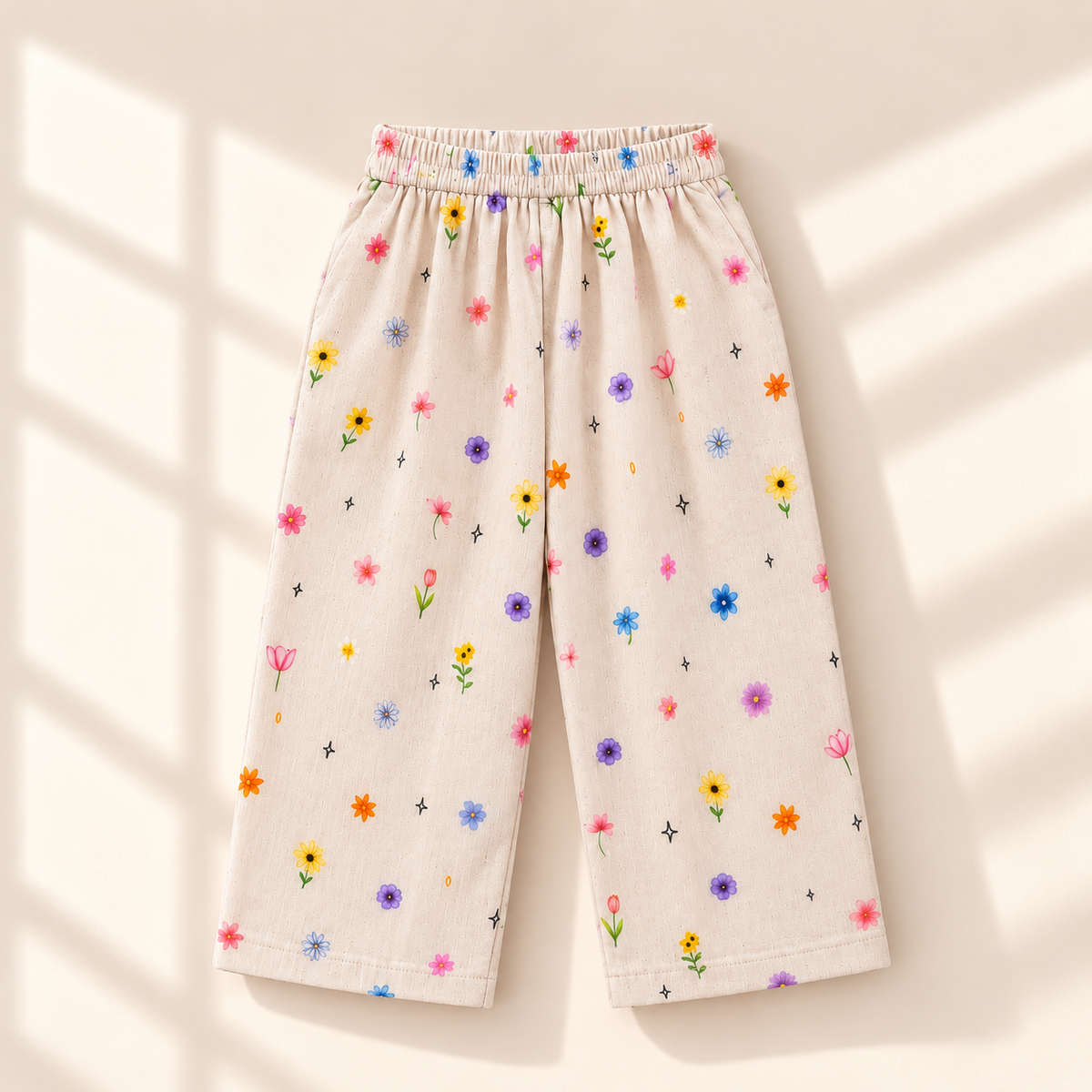 Unisex Bamboo Cotton Night Suit - Petal Bloom
