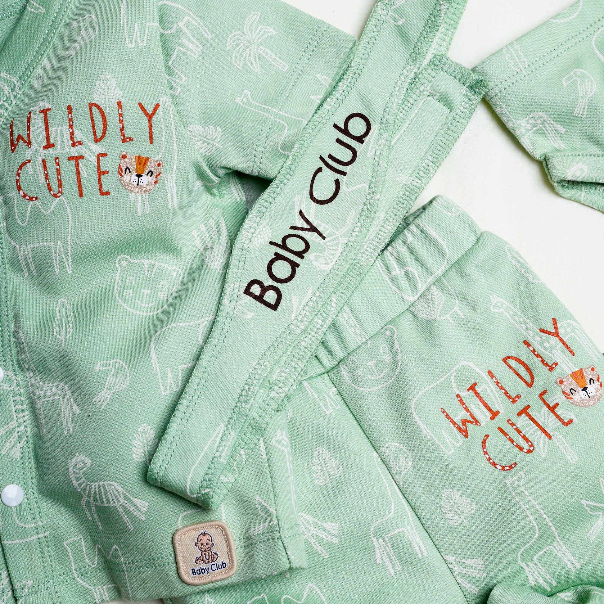 Organic Cotton - Baby Kit (Green) - 12 Pcs. - parentree.co