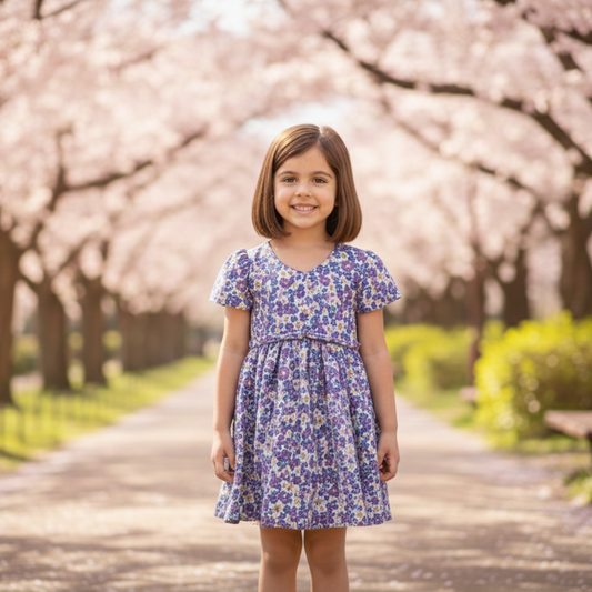 Floral Organic Muslin - Frock