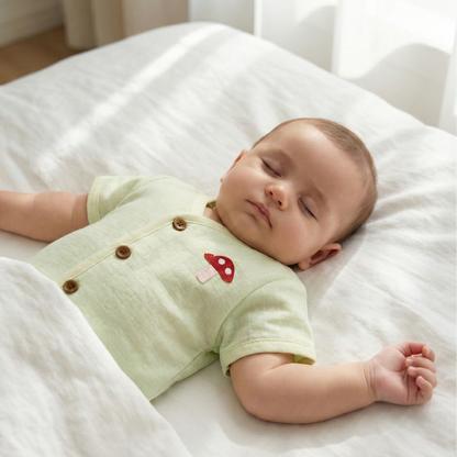 Organic Muslin Unisex Jabla - Mushroom Mist