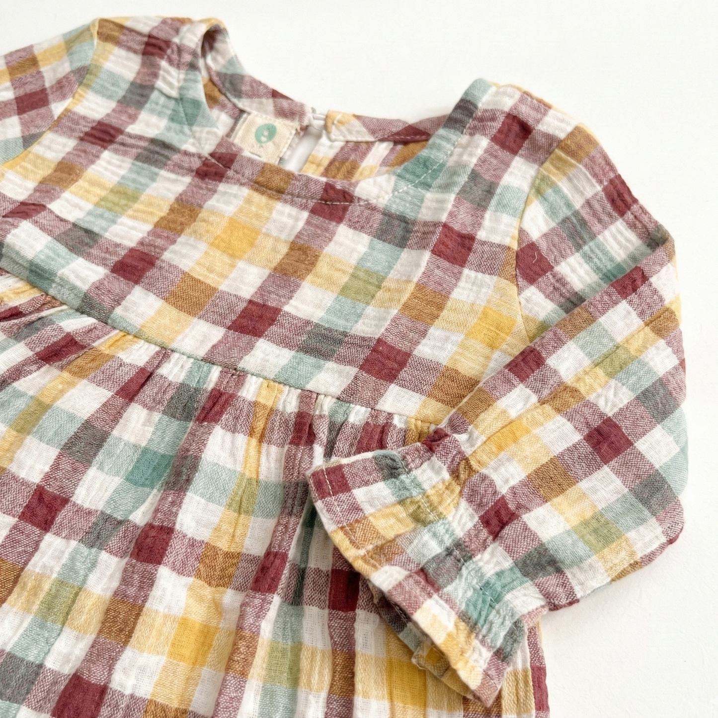 Crinkle Muslin Frill Frock