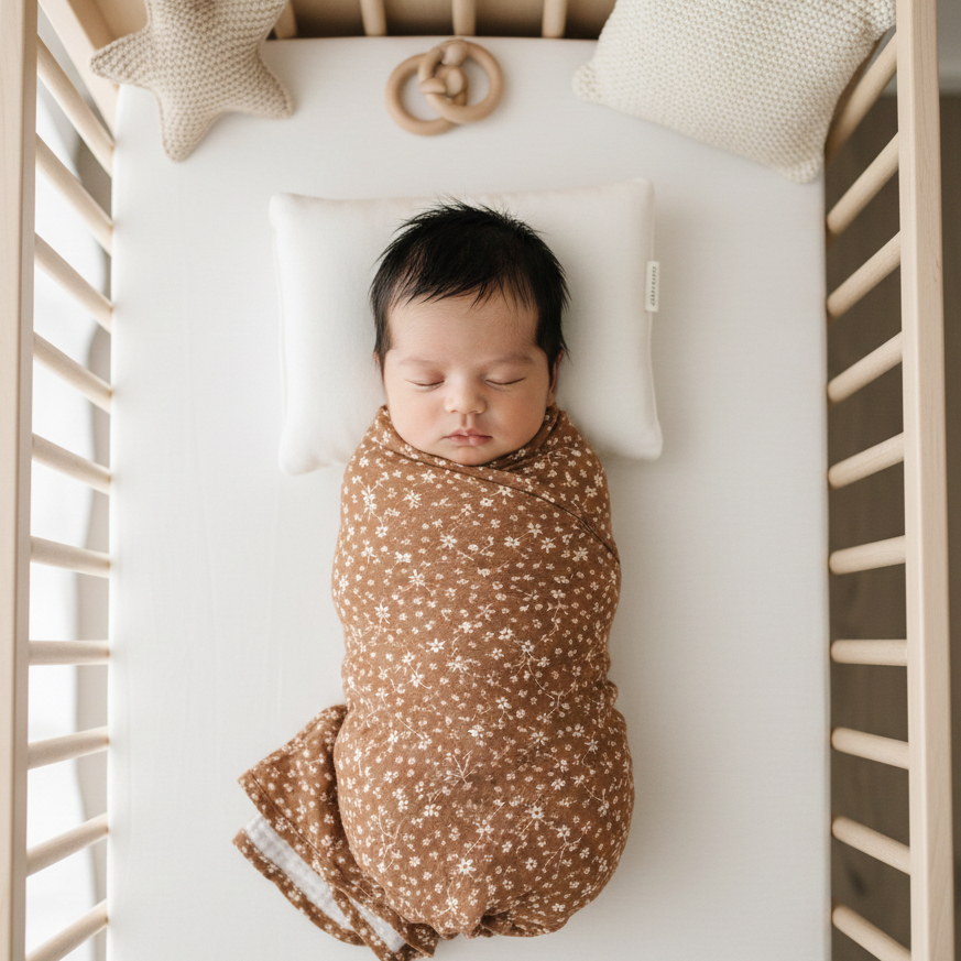 Muslin Swaddle - Toasted Petals