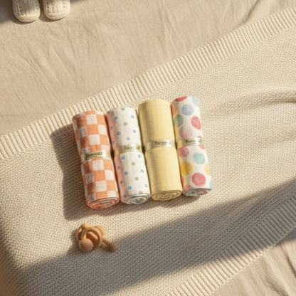 Organic muslin Swaddle 4 pcs - Value Pack