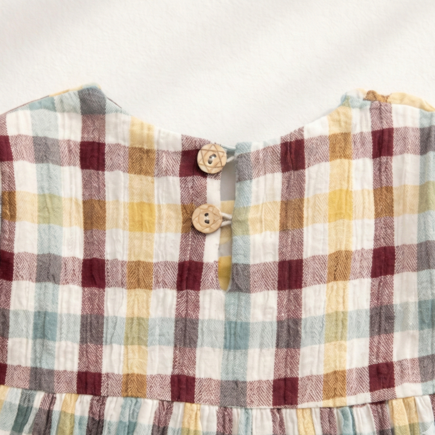 Crinkle Muslin Frill Frock
