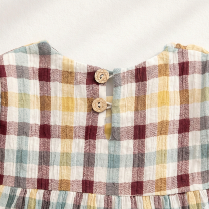 Crinkle Muslin Frill Frock
