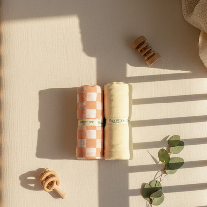 Organic muslin Swaddle 2 pcs - Pastel pack