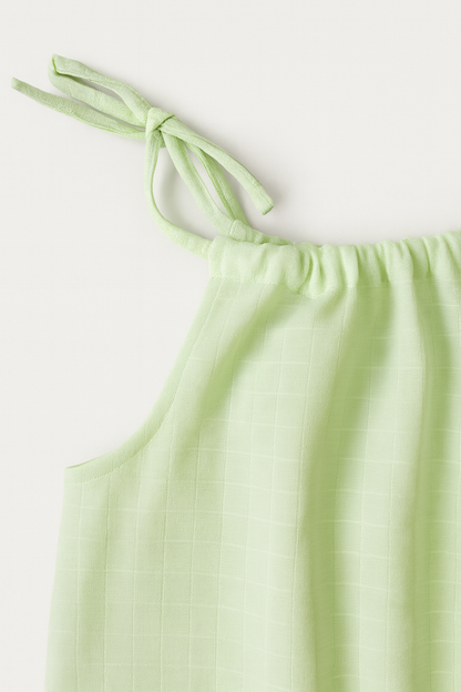 3pcs - Organic Muslin Knot Frock- Pastel Pack