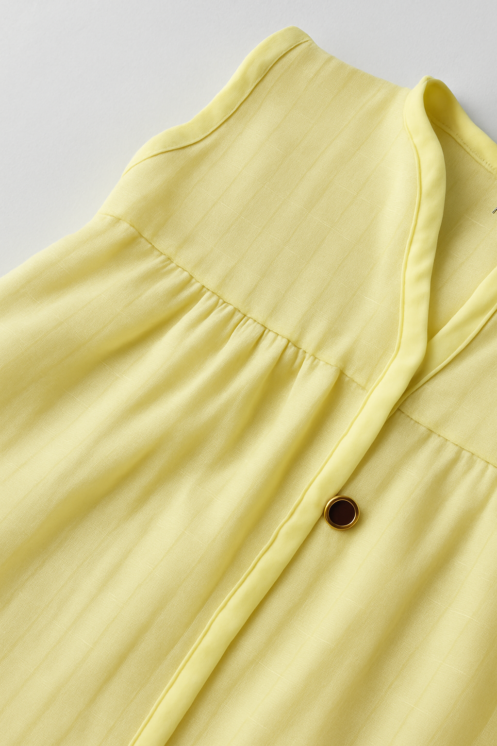 Organic Muslin Frock Jabla- Lemon Drop