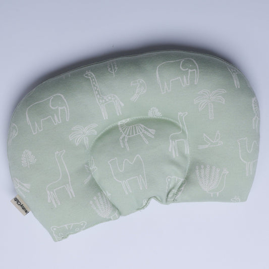 Organic Cotton - Head Shape Pillow (Lush Medow) - parentree.co