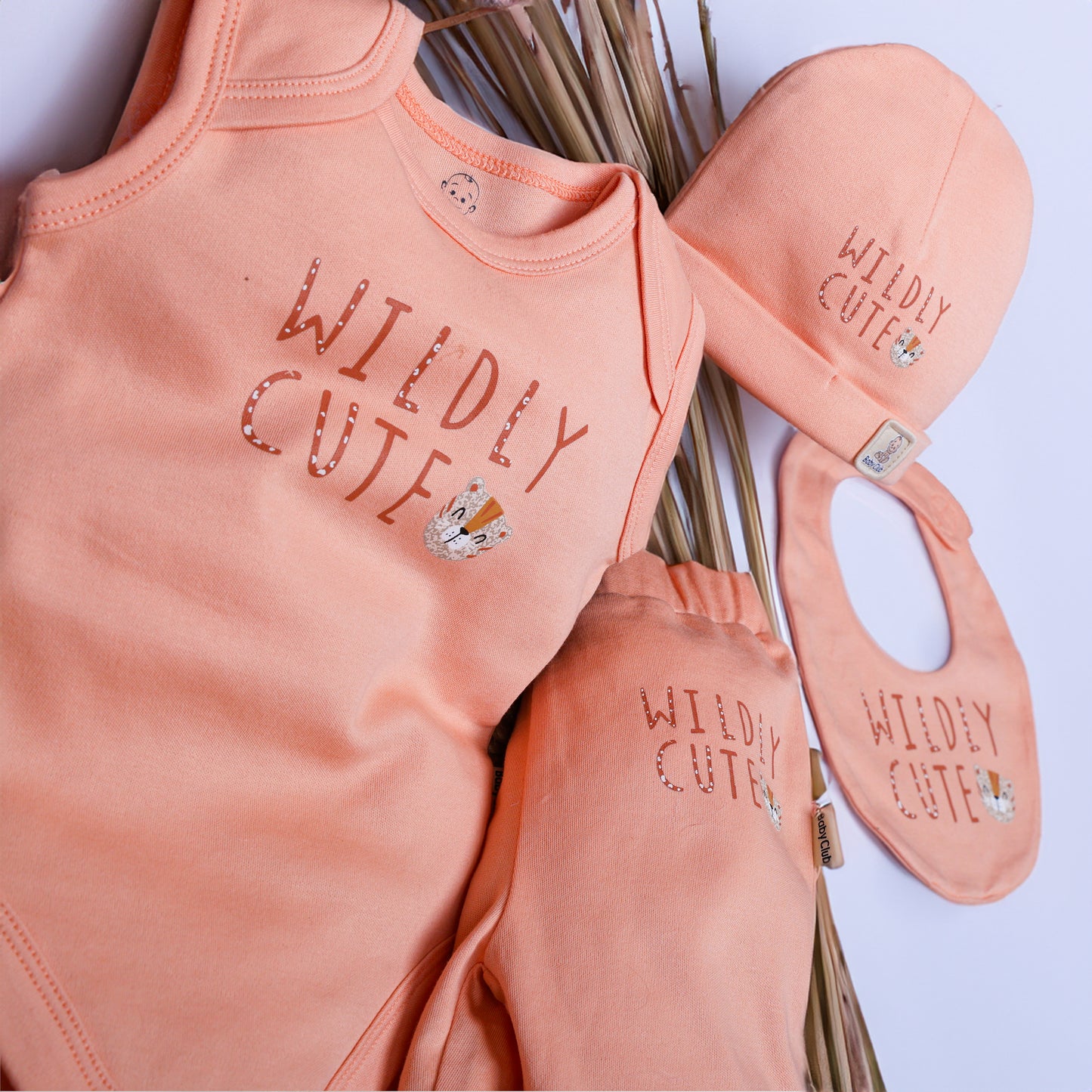 Organic Cotton - Baby Kit (Peach) - 08 Pcs.
