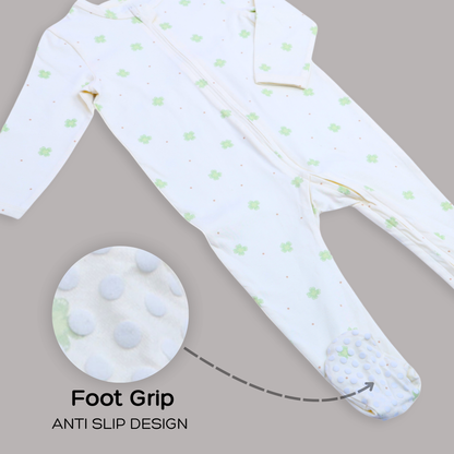Organic Baby Romper – White
