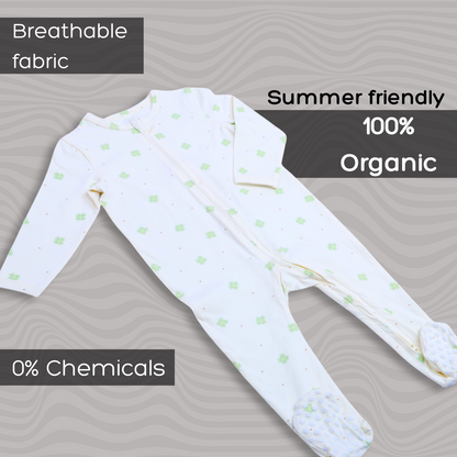 Organic Baby Romper – White