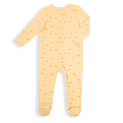 Organic Baby Romper – Sunny Yellow