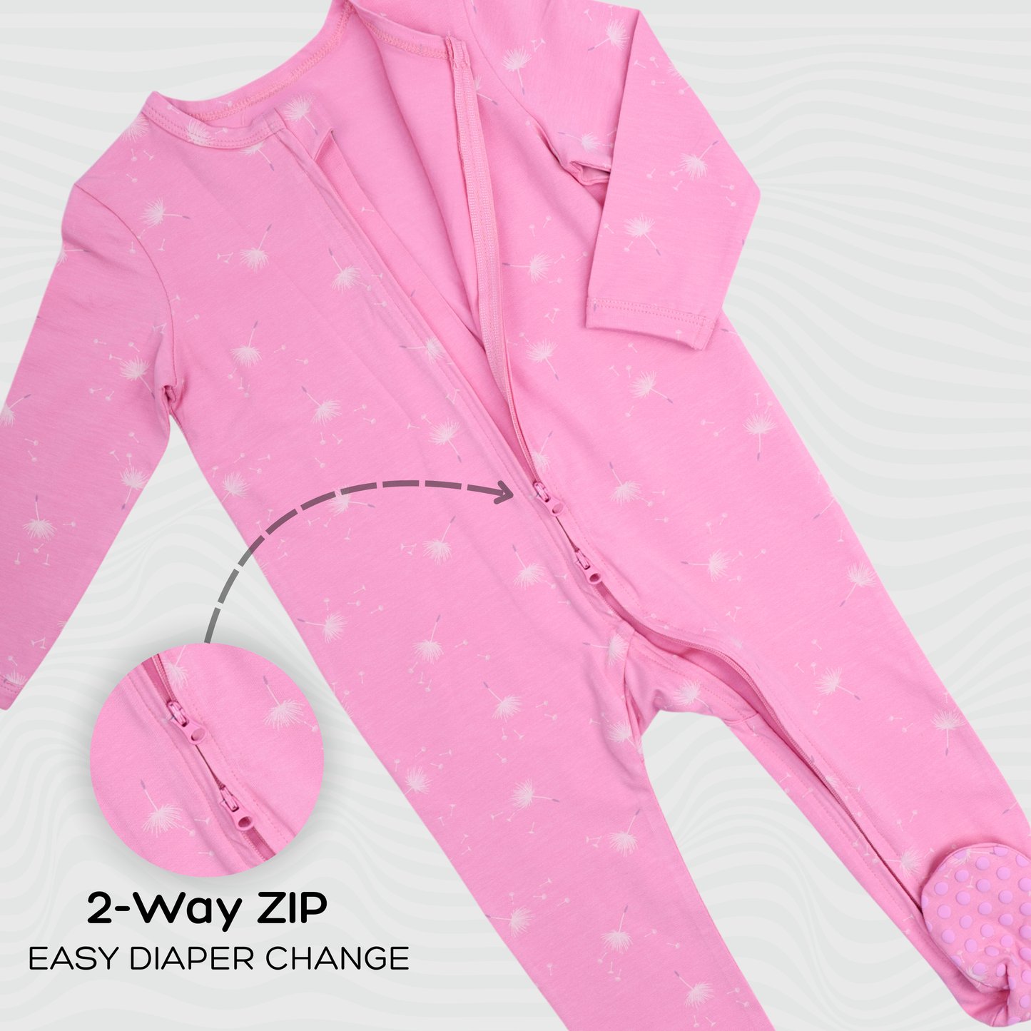 Organic Cotton Baby Romper – Pink