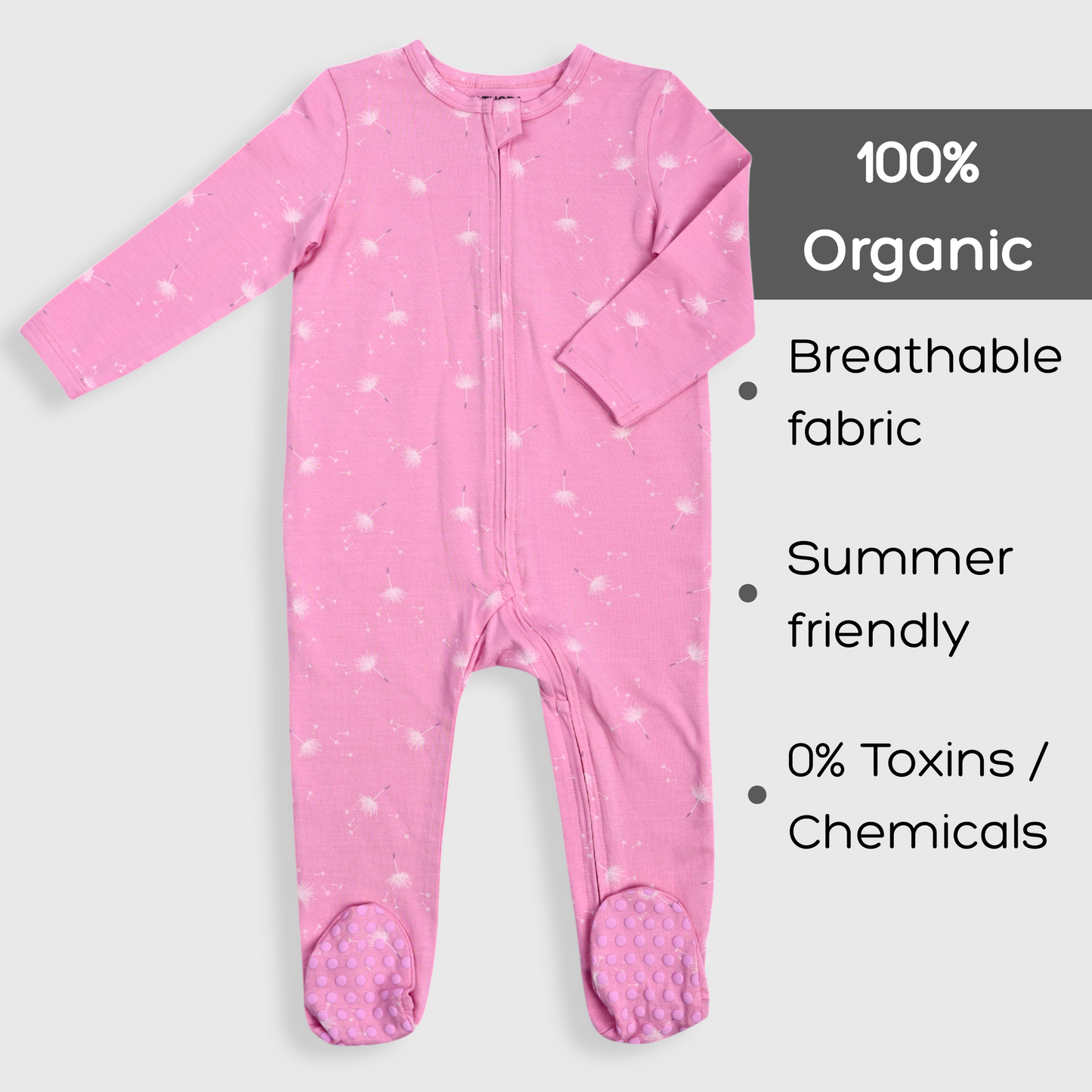 Organic Baby Romper 2-Piece Combo – Yellow & Pink