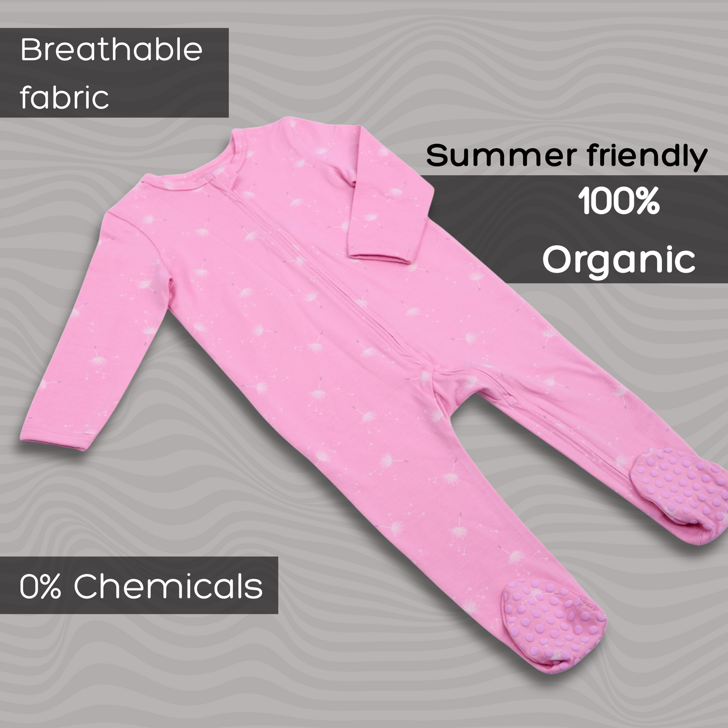 Organic Baby Romper 2-Piece Combo – Yellow & Pink