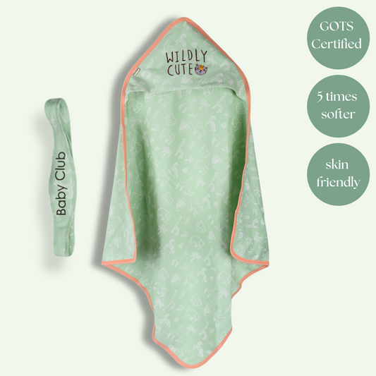 Organic Hooded bath towel & belt