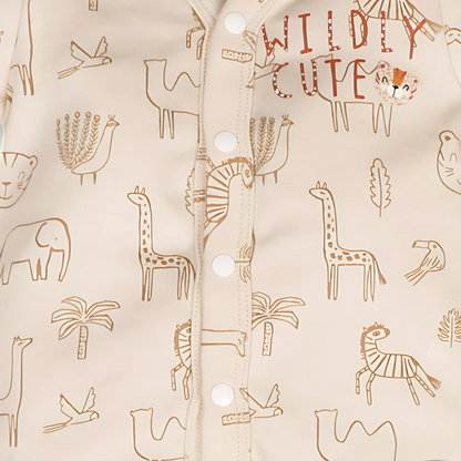 Organic cotton shirt - with foldable mittens - parentree.co