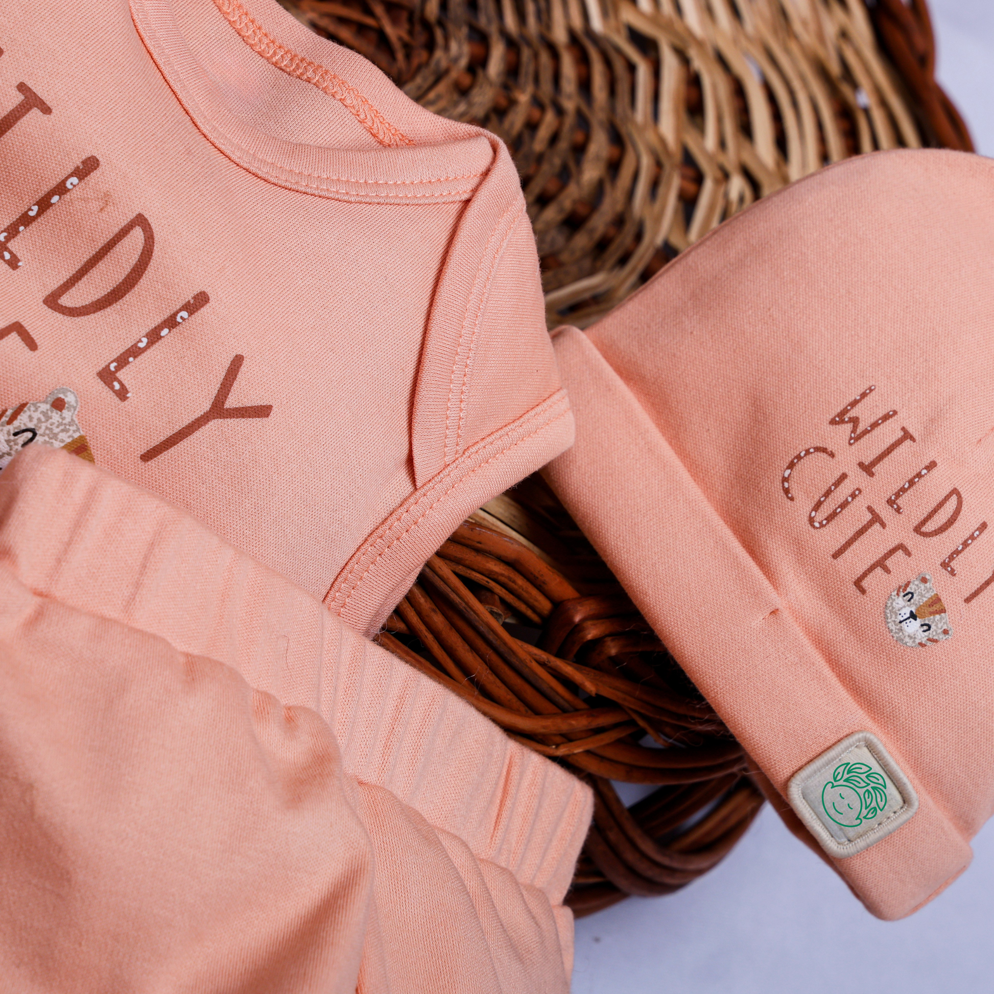 Organic Cotton - Baby Kit (Peach) - 3 Pcs. - parentree.co