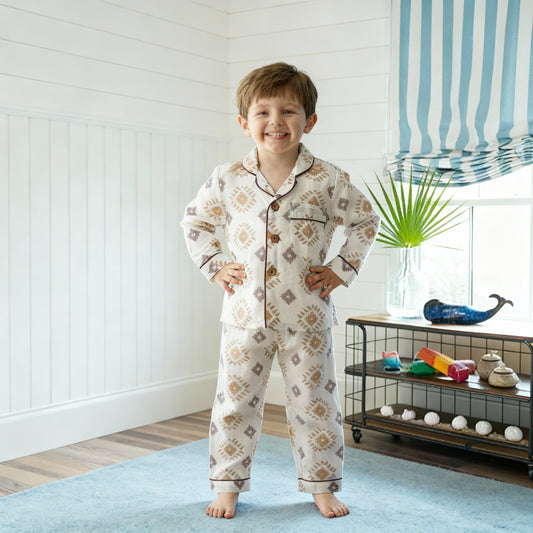 Cute crinkle muslin - night suit