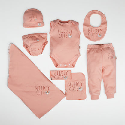 Organic Cotton - Baby Kit (Peach) - 08 Pcs.