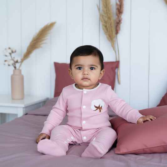 Organic Cotton - Romper Pink