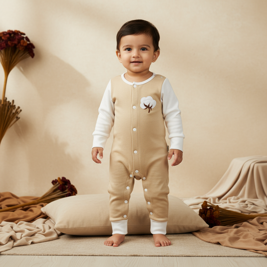 Organic Cotton Romper K & Cap